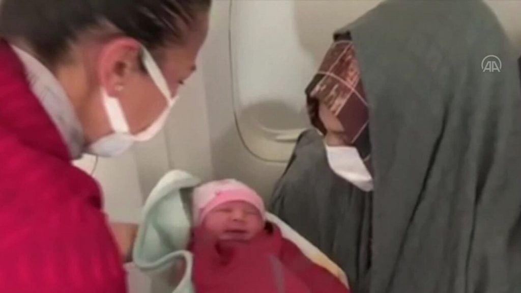 Born on an evacuation plane - 10,000 meters above the ground - VG