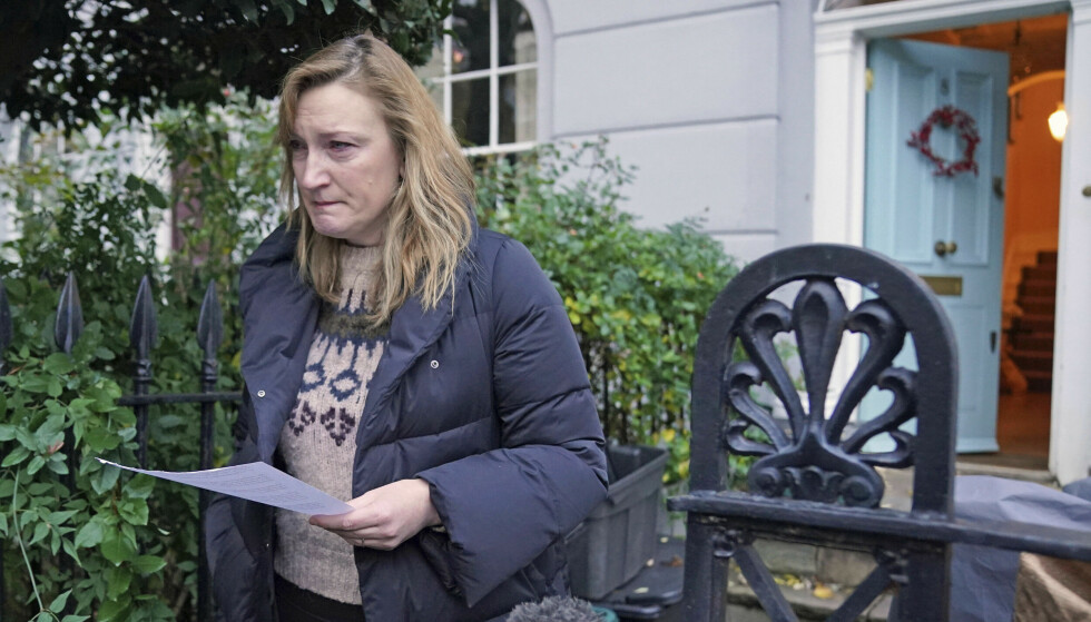 Shock: Boris Johnson's spokeswoman Allegra Stratton broke down in tears with a public apology after revealing a shocking video clip on Wednesday.  Stratton was forced to resign after the revelations.  Photo: Jonathan Brady/PA via AP/NTB