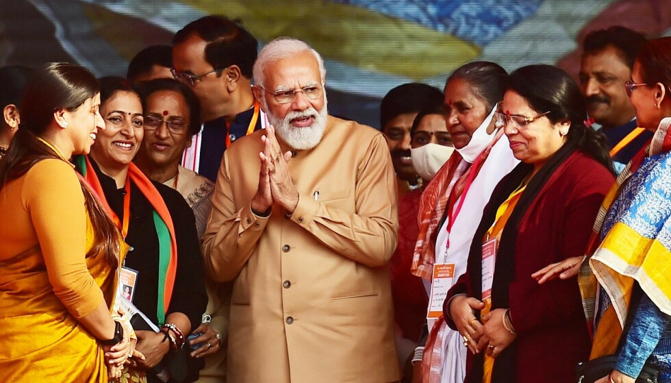 Indian Minister of State Narendra Modi.  Photo: Sanjay Kanujia/AFP/NTB
