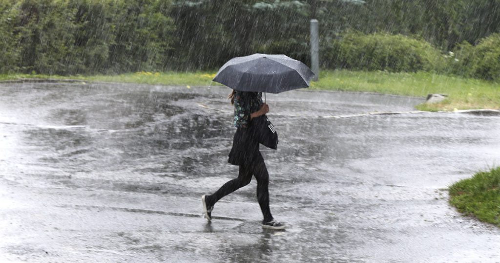 Danger of heavy rain in large parts of the country