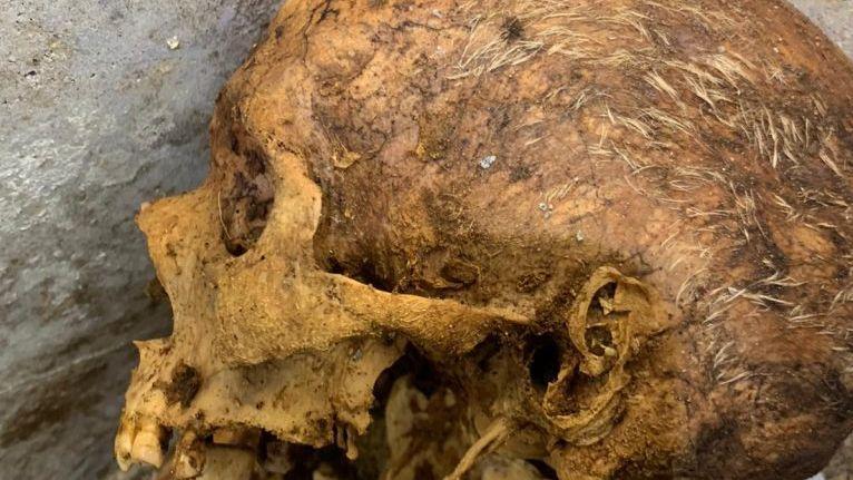 The skeleton of Marcus Vinerius Secondo was found in Pompeii