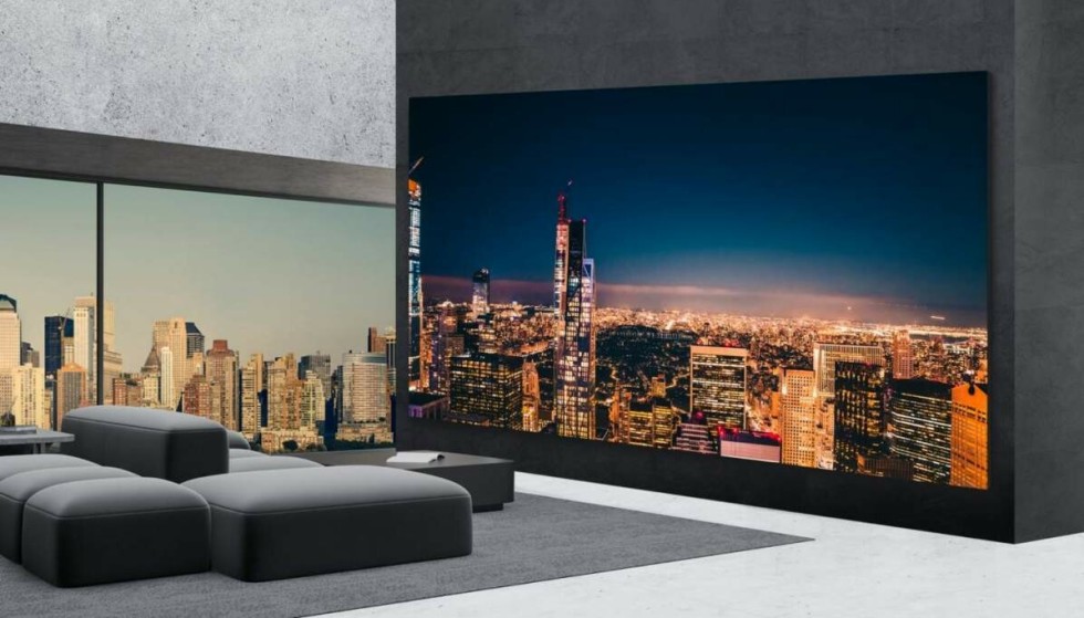 65 inch suddenly isn't great anymore after watching huge LG TVs.  Photo: LG