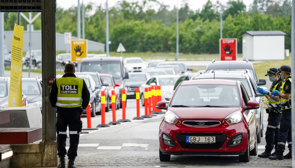 SVINESUND: Long queues to Norway from Stromstadt and surrounding area in June this year.  Photo: Torstein Bøe / NTB.