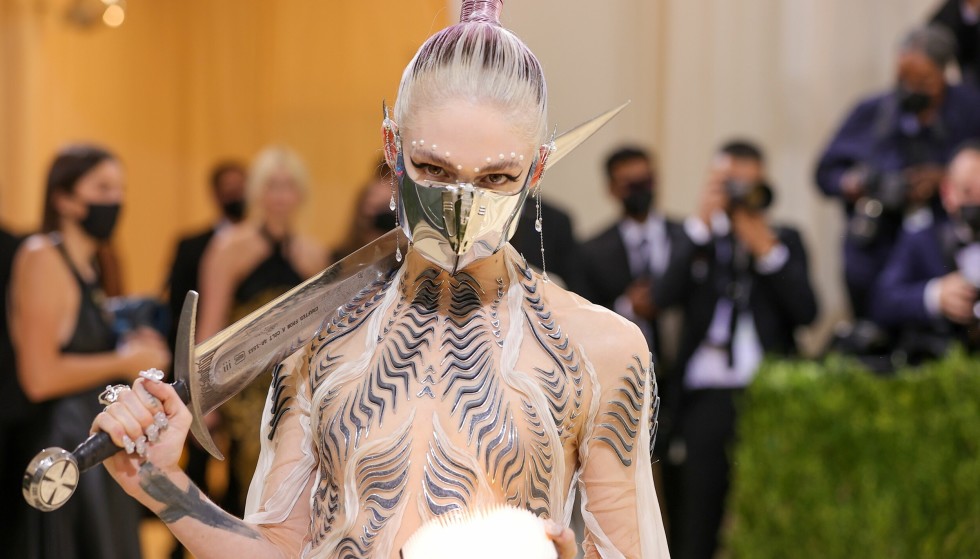 Alone: ​​Grimes appeared on the red carpet without Elon Mush.  Photo: Theo Wargo / AFP / NTB