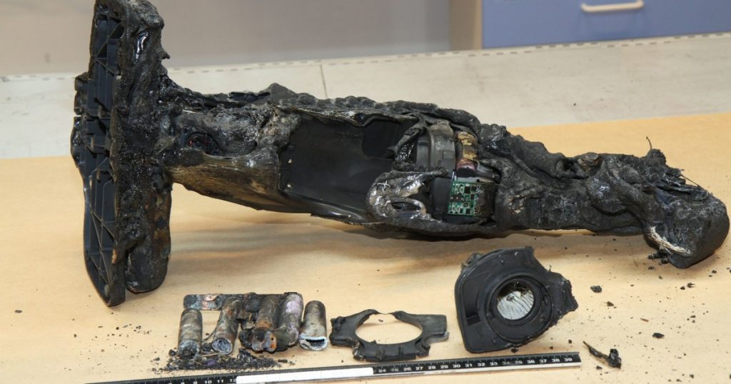 This is what the vacuum cleaner looked like after charging