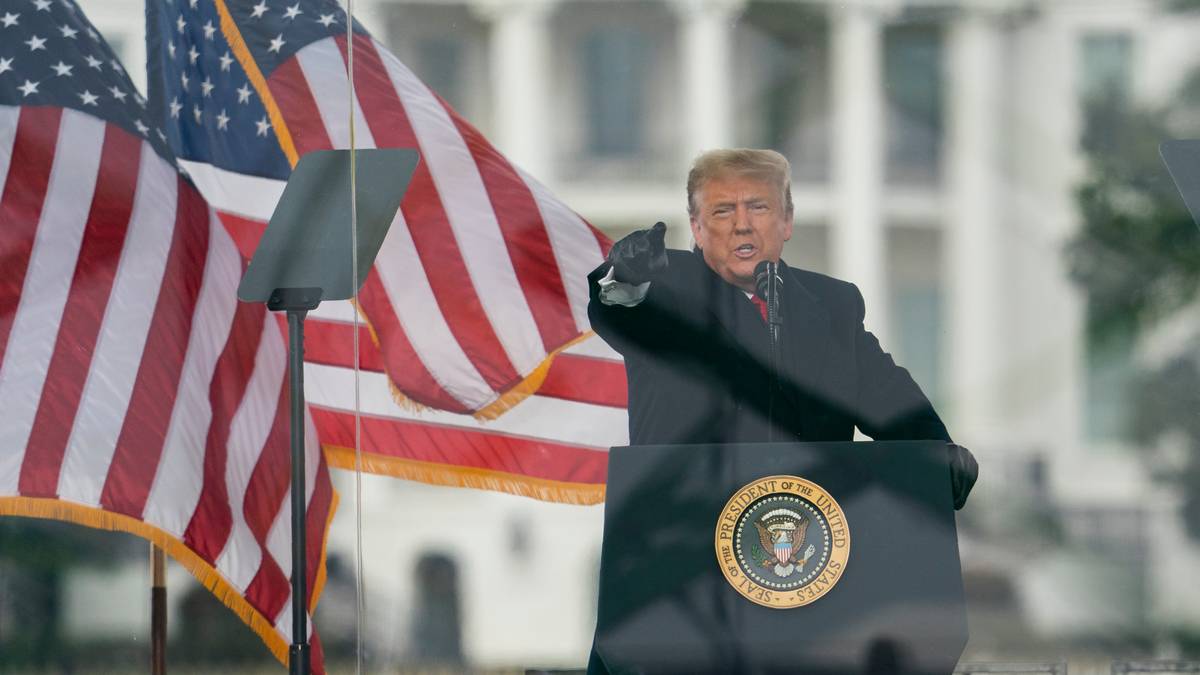 President Donald Trump holder tale før Kongressen skal godkjenne valgresultatet hvor Joe Biden blir erklært som USAs neste president.