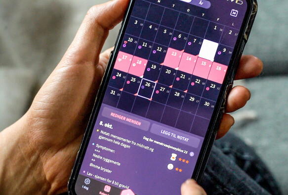 Mapping: TV 2 mapped how 200 women experienced changes in their cycle after a vaccine.  Many women have registered changes in their menstrual cycle app.  Photo: Ingvild Gjerdsjø/TV 2