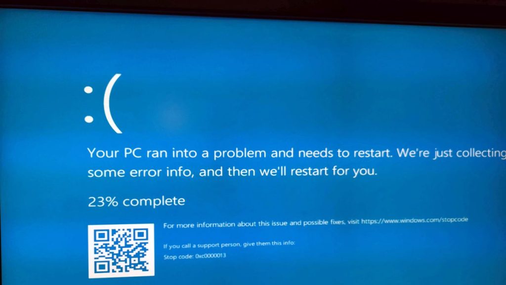 Now the 'blue screen of death' is turning blue - again