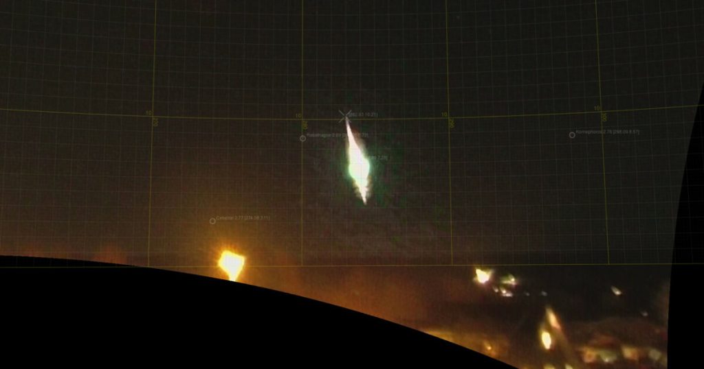 Strong meteorite over southern Norway