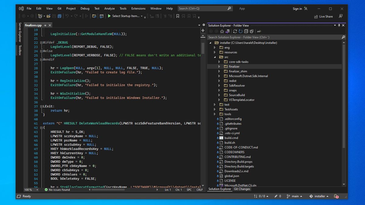 Visual Studio 2022 and .Net 6.0 are ready to use