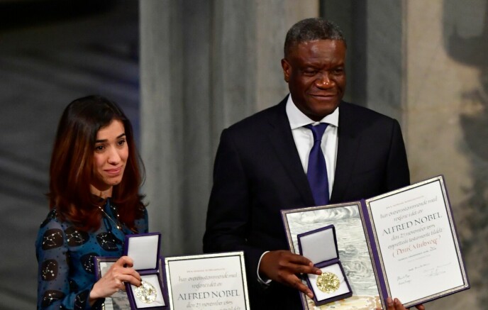 Peace Prize: In 2018, Nadia Murad shared the Nobel Peace Prize with Denis Mukwege.  Photo: Tobias Schwarz/AFP)