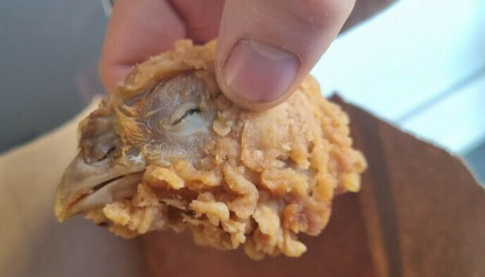 Chicken Head: This is definitely not a chicken wing.  Photo: TakeoutTrauma
