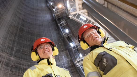 Gas for billions: Equinor chief financial officer Ulrika Fearns and oil fund manager Nikolai Tangin are pictured at the bottom of the Troll A money machine in October.  Photo: Ole Bjørn Bratland/Equinor.