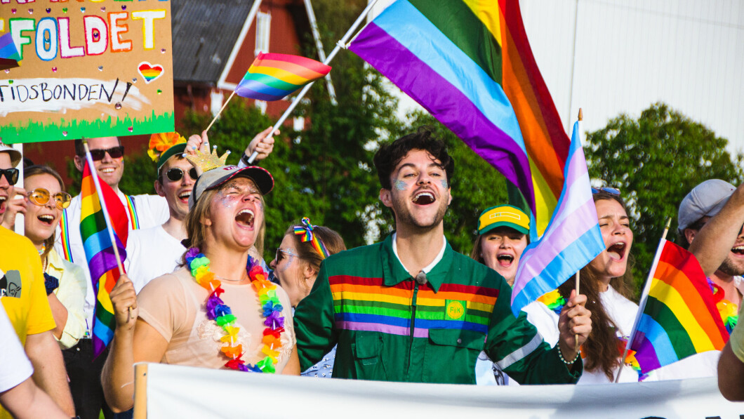Despite opposition, it eventually became a successful celebration of Pride in Fyresdal.  Photo: Eryk Oskar Swiergon / NBU