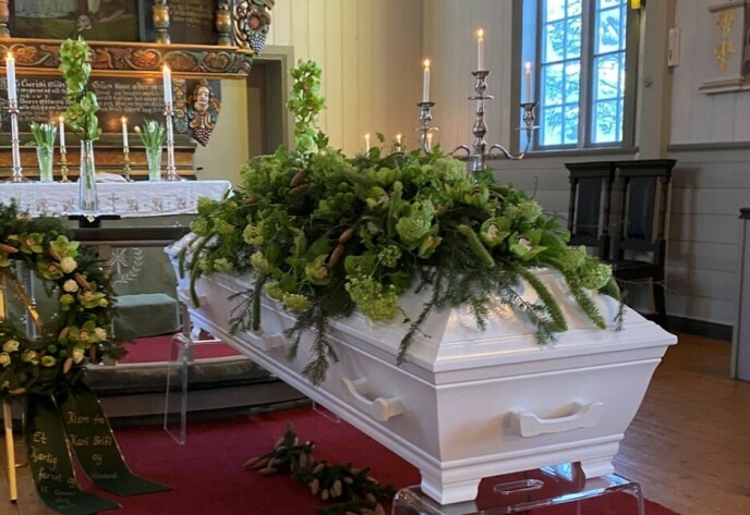 Funeral: Rolf Olav was buried on January 7, 2022.  Photo: Private