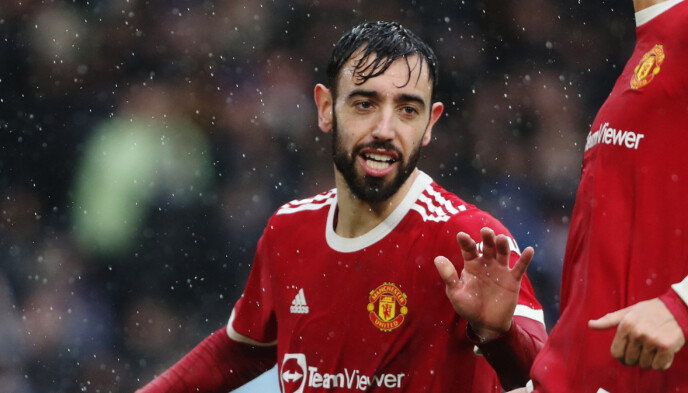 Stick: Bruno Fernandes came in with an indirect sting against former coach Ole Gunnar Solskjaer.  Photo: Russell Cheney/Reuters/NTP