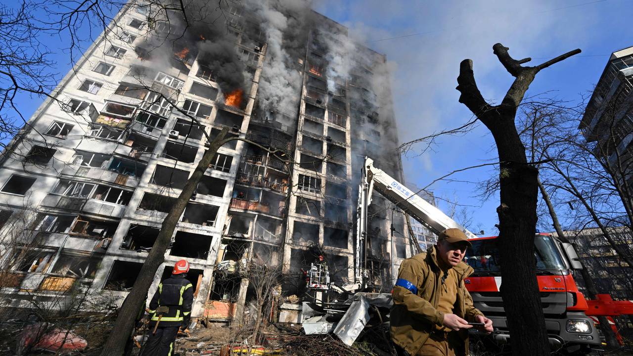 Twenty-seven people were saved and two people lost their lives when a group of apartments in Kyiv was hit during an attack. 