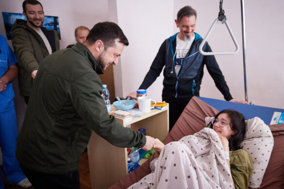 Visit: Zelensky visits Ukrainians injured in an attempt to leave the country.  Photo: President of Ukraine / AFP