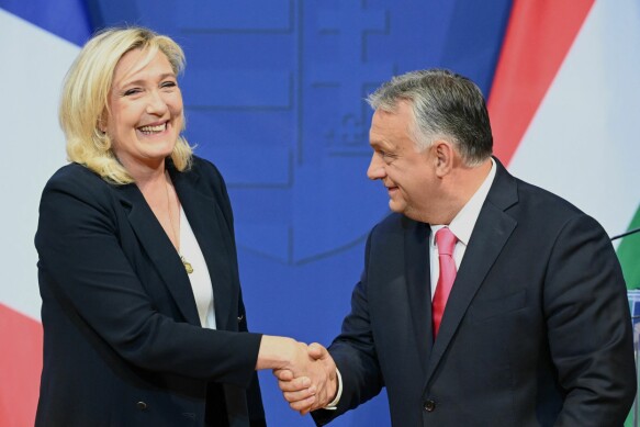 Elections: April 24th is the elections in France.  Right-wing populist Marine Le Pen is the biggest challenger to President Emmanuel Macron ahead of the elections.  Here she is with Viktor Orban in Budapest last year.  Photo: Attila Kispendek/AFP
