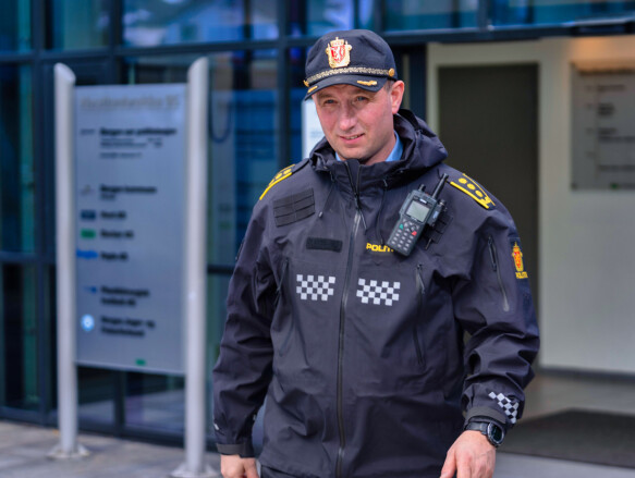 Invitation: Ronnie Andre Overrebotton, head of the police station in Bergen South, encourages people to think about what they can do at home to avoid stealing during the holidays.  Photo: Door Henning Flatten / TV2