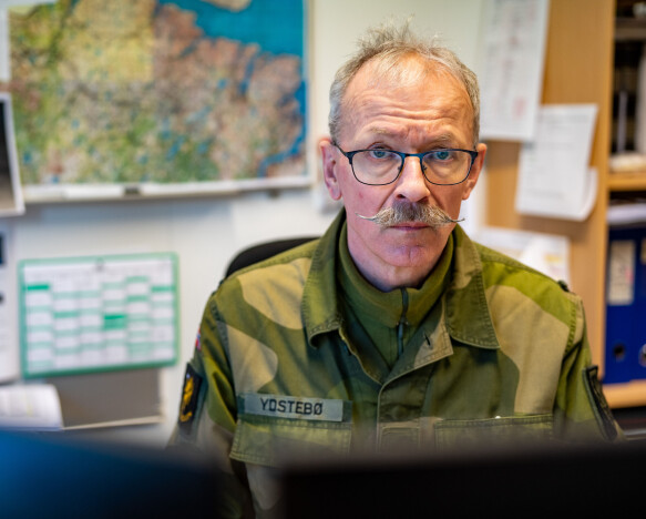 Lieutenant-Colonel Bali Edstbo in the Military School.  Photo: Ingvild Gjerdsjø/TV 2