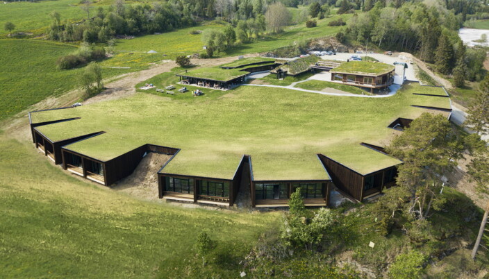 Spectacular: Øyna Kulturlandskapshotell in Inderøya in Trøndelag has rooms built into the ground.