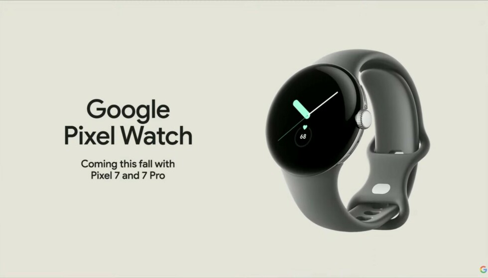 SMARTWATCH: Google has opted for a very minimalist design in its upcoming Pixel Watch.  It is completely bezel-less and is controlled via a small knob on the side of the watch.  Image: google