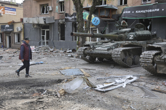 Daredevil: In eastern Ukraine, Russian progress is slow.  Photo from Donetsk region on Wednesday.  Photo: Alexei Alexandrov/AP/NTB