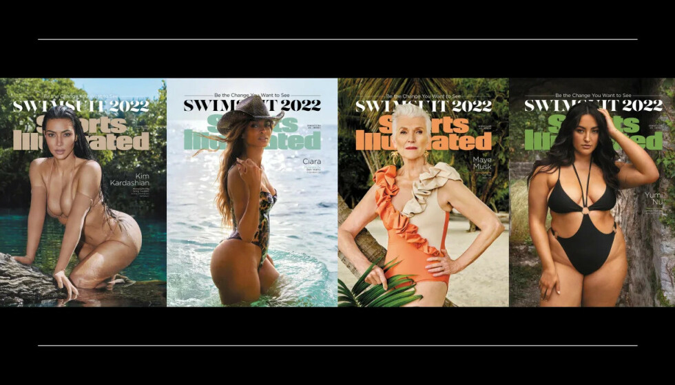 Musk on the Cover: May Musk (74), mother of Elon Musk, graced one of the covers of this year's Sports Illustrated.  Ciara (No. 2 fv) and Yumi Nu adorn the other covers.  Photo: Sports Illustrated