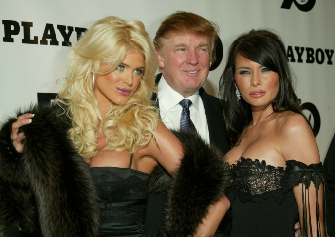 Collaborators: Victoria Sylvested and Melania Knaus, now Trump, were cohabiting in Paris.  Here with the latter's husband, Donald Trump.  Photo: Baron/REX/NTB