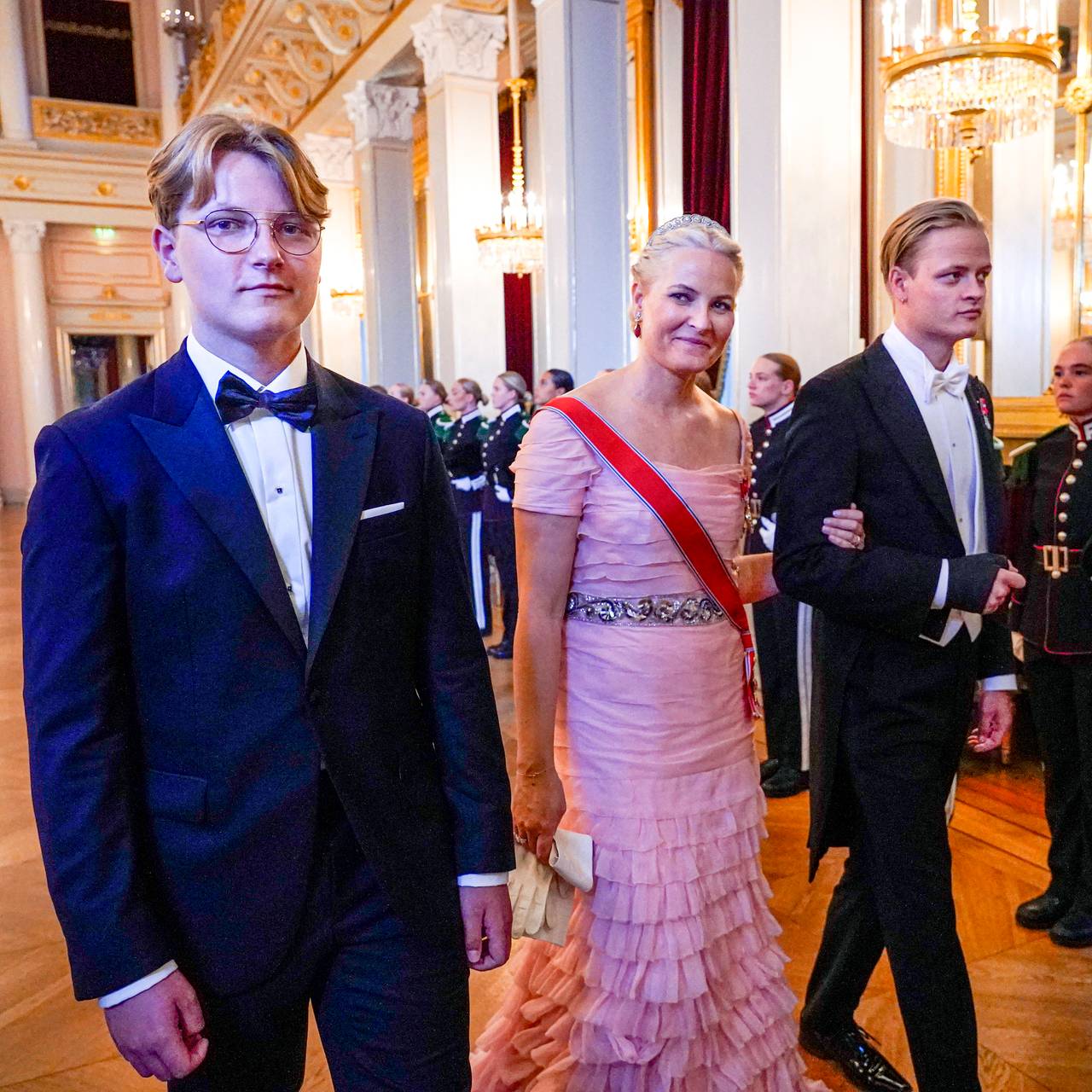 Crown Princess Mette-Marit, Marius Borg Hobby and Prince Sapphire Magnus.