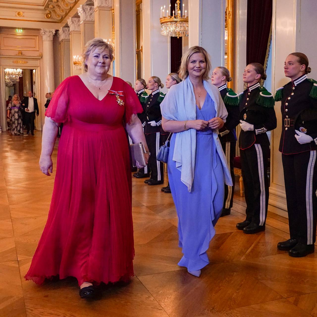 Erna Solberg and Jory Melby.