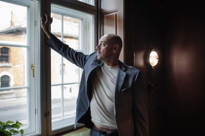 HIGH LEAD CIGAR: Hotel Manager Peter Hogg Pedersen displays throughout the hotel.  Inside the old conference room of the old post office, it still smelled of cigars.  The room is still used as a meeting room for companies who want to rent a private cabin.  Photo: Evind Jeseth/Capital