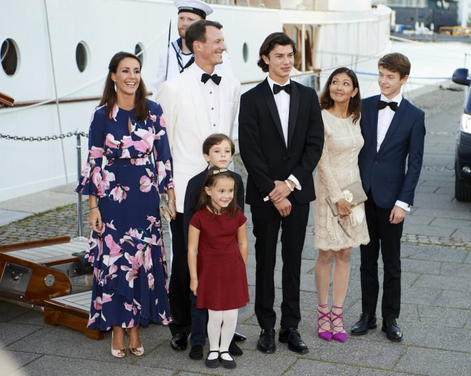 Large family: the prince's brothers with all of their immediate family.  Left Back: Princess Mary, Prince Joachim, Prince Nicholas, Countess Alexandra and Prince Felix.  Ahead: Prince Henrik and Princess Athena.  Photo: Runebug Lars/Action Press/REX/NTB