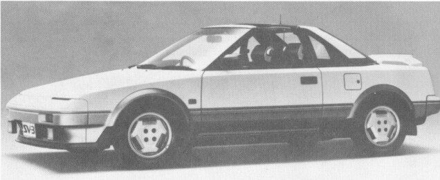 Simultaneously with the introduction of the FX-1, Toyota also brought in this design study - which appeared two years later as the MR-2.  Photo: Toyota