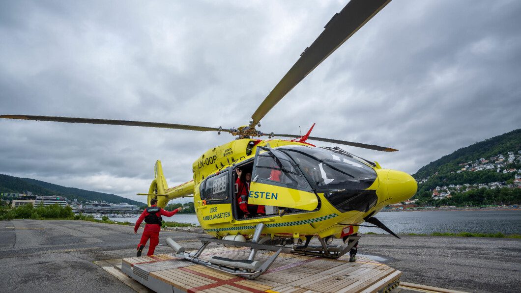 Need: Bergen air ambulance rushes weekly to patients who need blood.  Photo: Geir Johnny Huneide / TV 2
