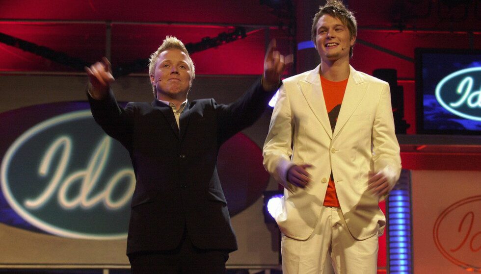 In FIRST IDOL: Kurt Nilsen ran away by winning the first season of Idol on TV2.  Gaute Ormåsen (right) came in second.  Photo: Thomas Bjørnflaten / SCANPIX