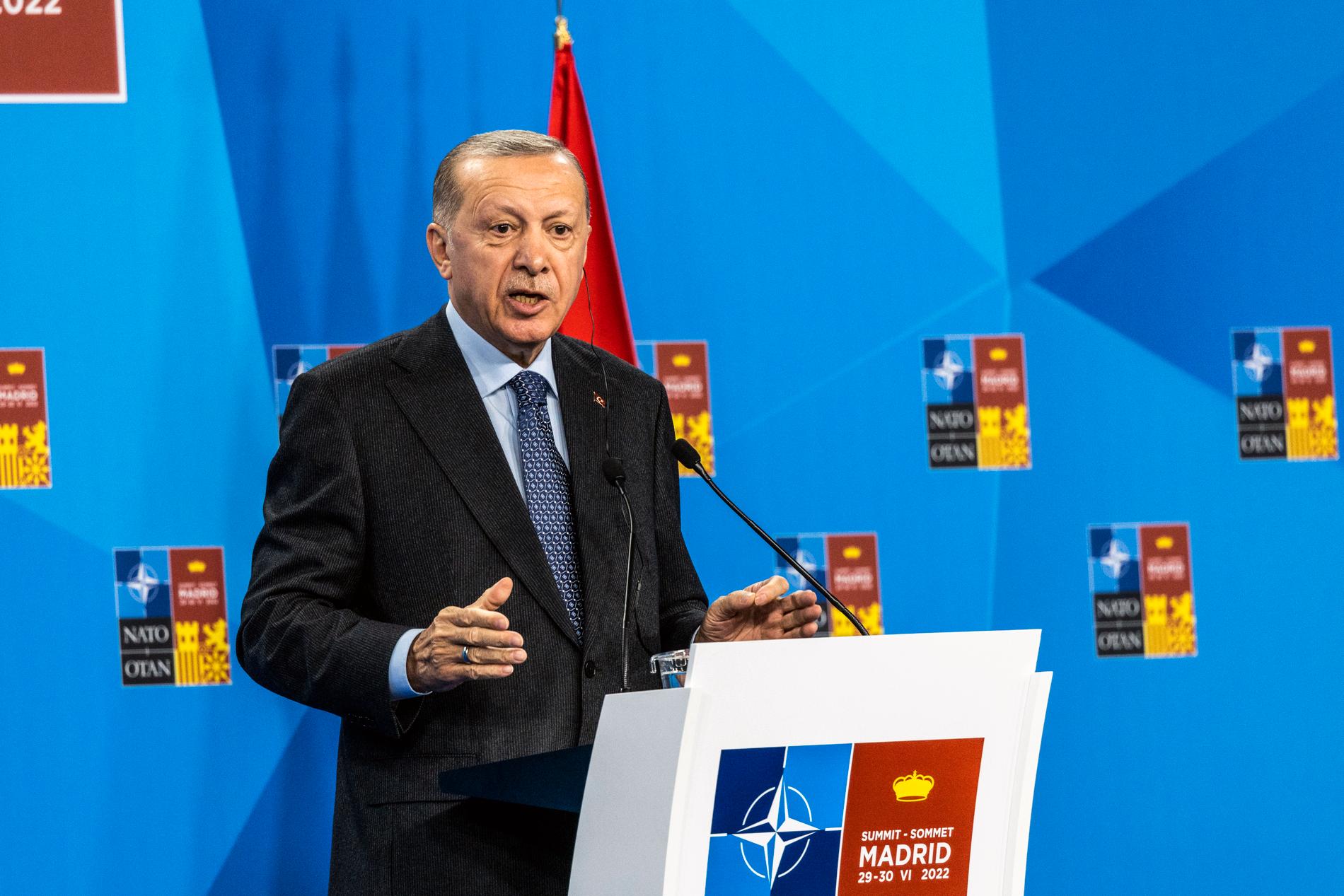 Erdogan threatens to freeze Finland and Sweden membership in NATO - VG