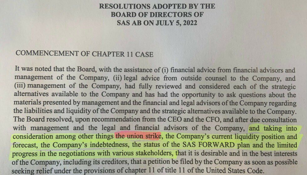 FACSIMILE: Excerpt from the SAS Bankruptcy Protection Management Application.