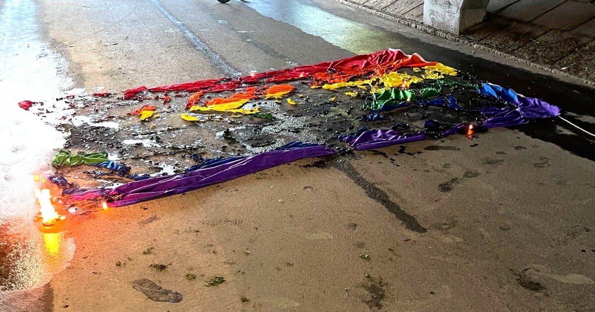 Pride Flag Found Burning: – – I’m in shock