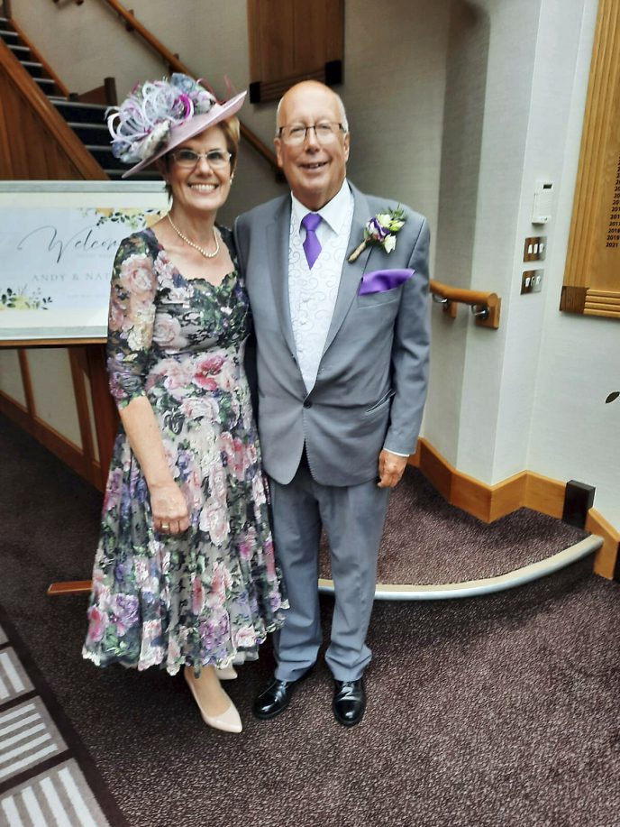 Proud Parents: Sally and Lawrence refused to give up when doctors said there was no hope for their daughter.  They were proud and touched to see their daughter as a bride!  Photo: Matt Barbour