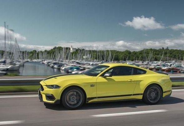 Enthusiast's car: Ford Mustang with a V8 engine, five of which are registered.  Here is the Mustang Mach 1. Photo: Photo: Håkon Sæbø / Finansavisen