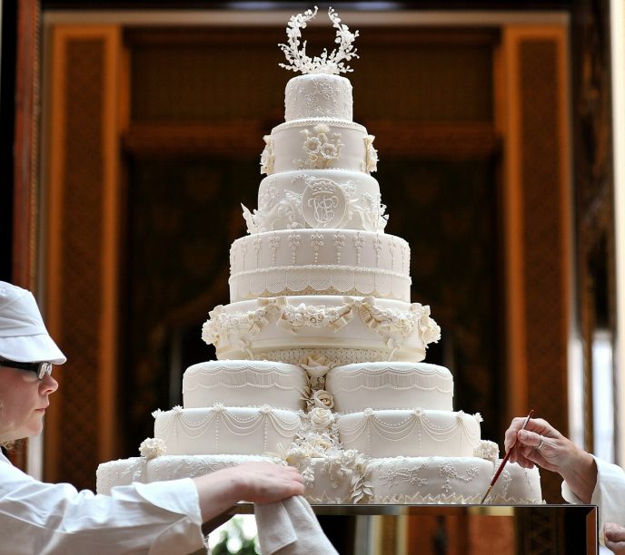 The Eight Decks: Duchess Kate and Prince William's wedding cake contained the fruit, a tradition of the British royal family.  Photo: REX/NTB