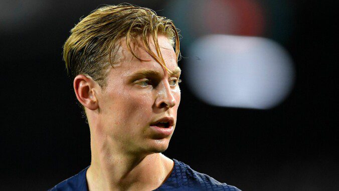 Scapegoat: Mina Fenstad-Berg believes Frenkie de Jong will be a scapegoat for the club's financial situation.  Photo: Pau Barrena / AFP
