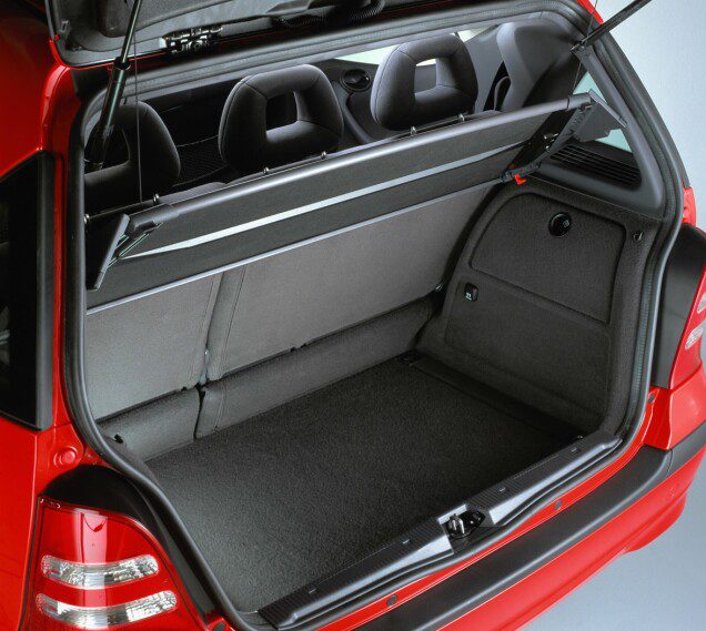 The trunk may not have been the car's strongest point, but a little was gained from it.  Photo: Mercedes-Benz