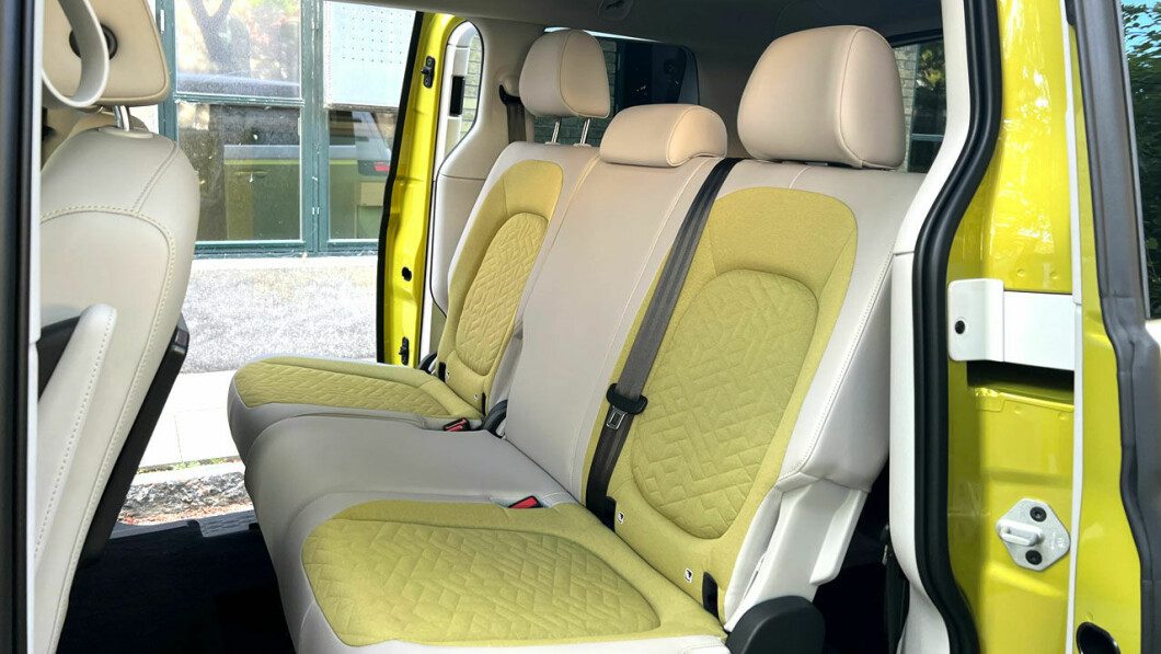 A two-part rear seat, we're surprised Volkswagen didn't go for three separate seats here.