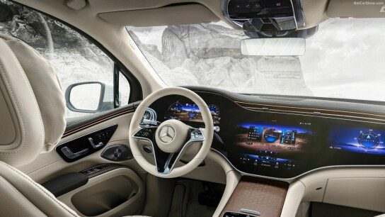 Hyperscreen is what Mercedes calls the huge screen that runs from the A-pillar to the A-pillar on the dashboard.