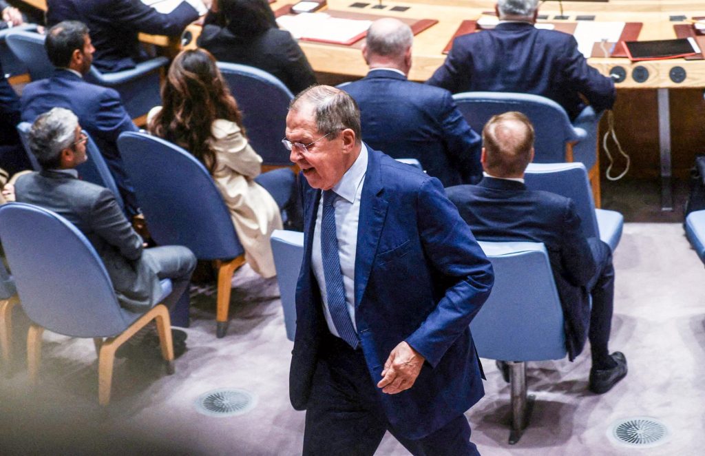 Russian Foreign Minister Sergei Lavrov criticized the West