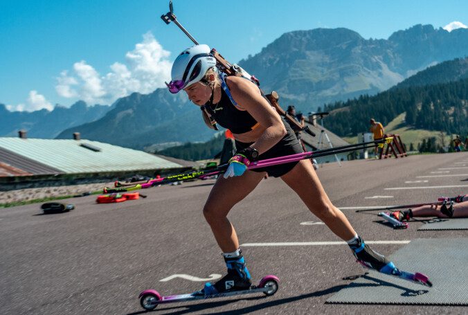 BE IMPORTANT: The Ingrid Landmark Tandrifold may become even more important to biathlon girls in the future.  Here during the gathering in Lavazé in August.  Photo: Tom Rune Orset/TV 2