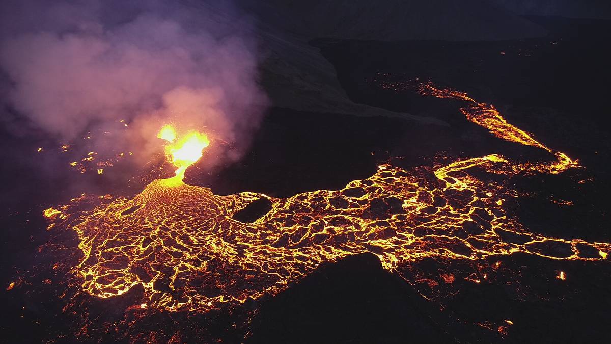 Vulkanutbrudd på Island i august.